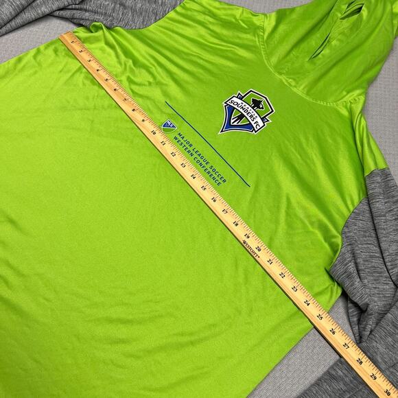 Seattle Sounders FC Hoodie Mens 2XL Green Lightweight Pullover Soccer PNW - Picture 6 of 7